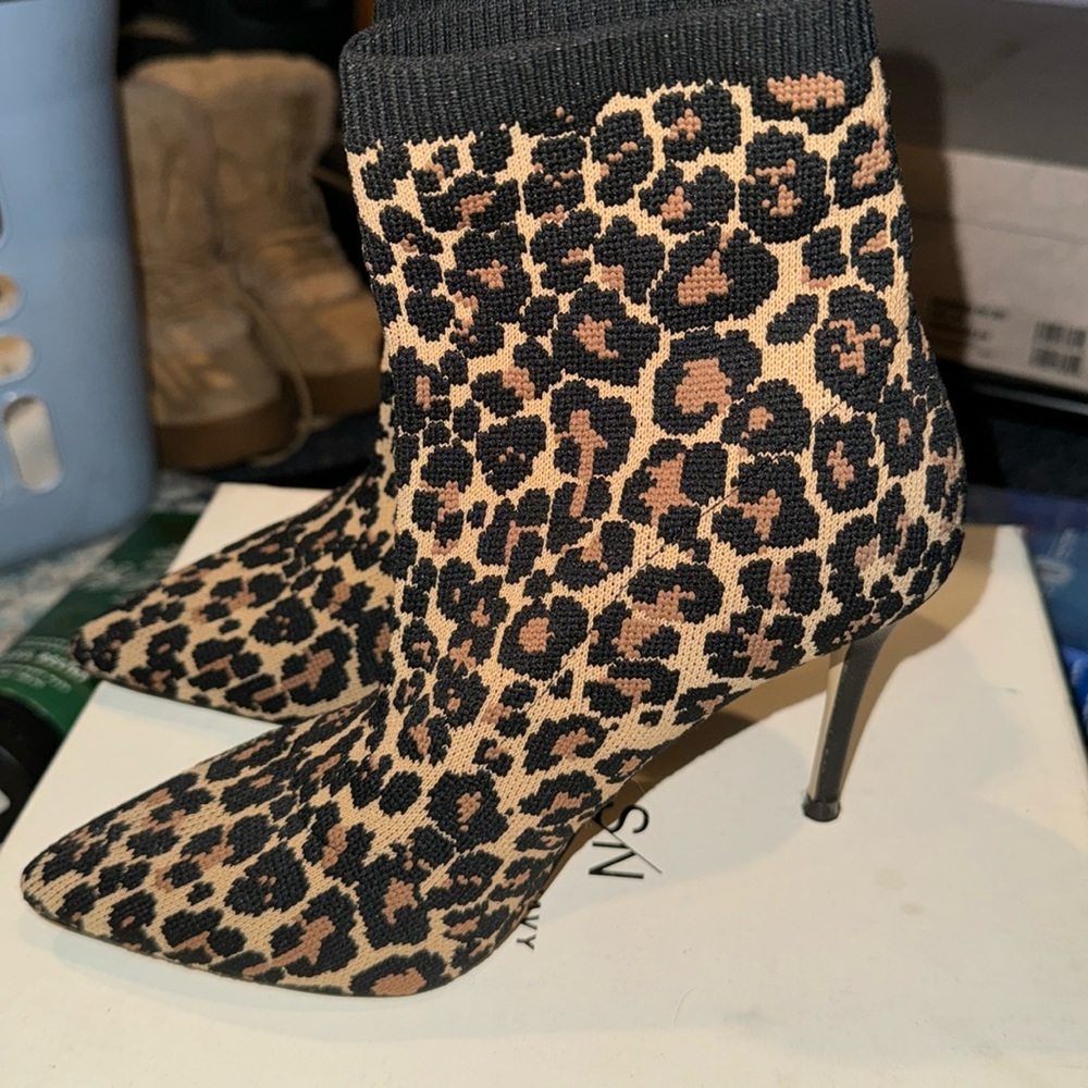 Leopard Sock Booties